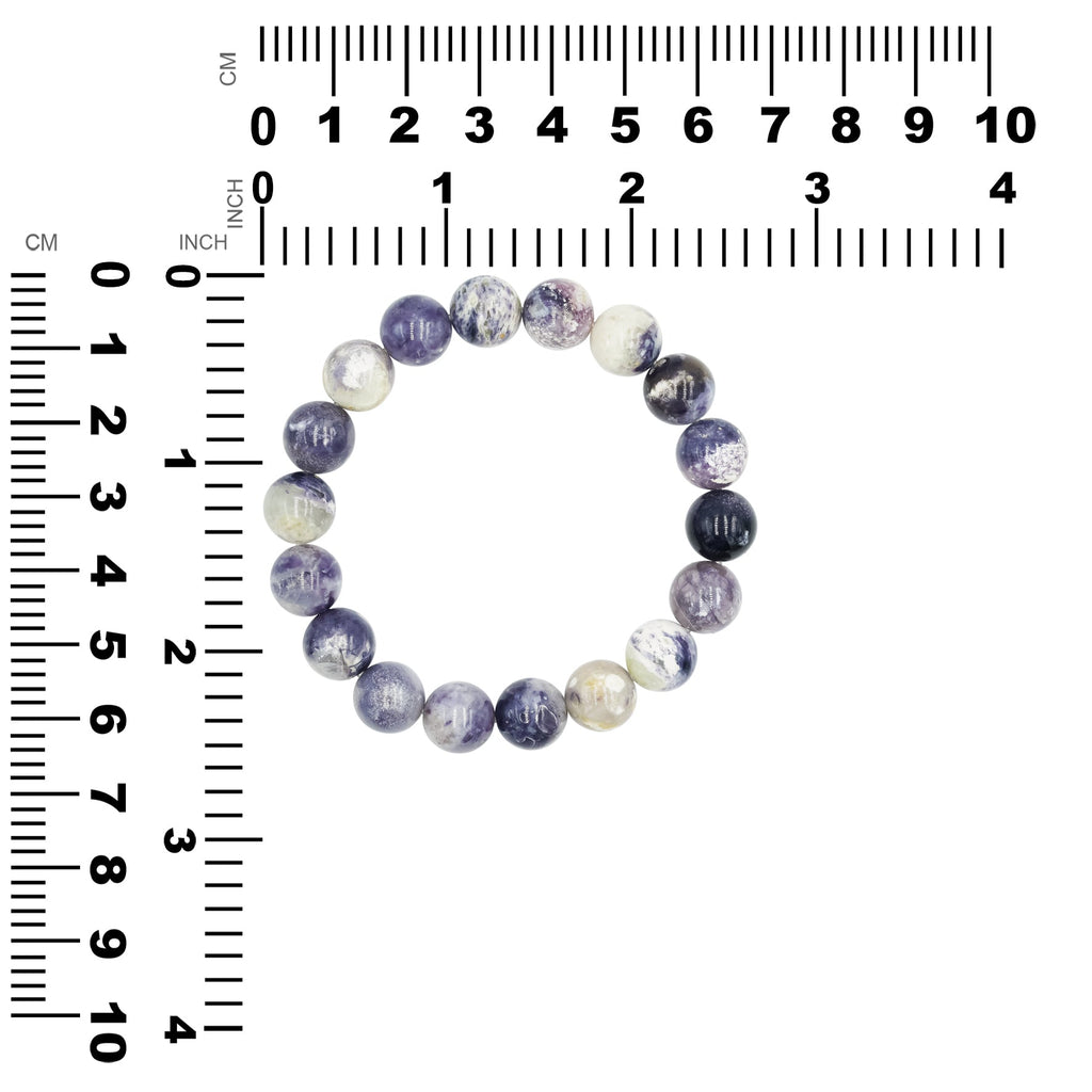 Starborn Purple Opal Beaded Elastic Bracelet