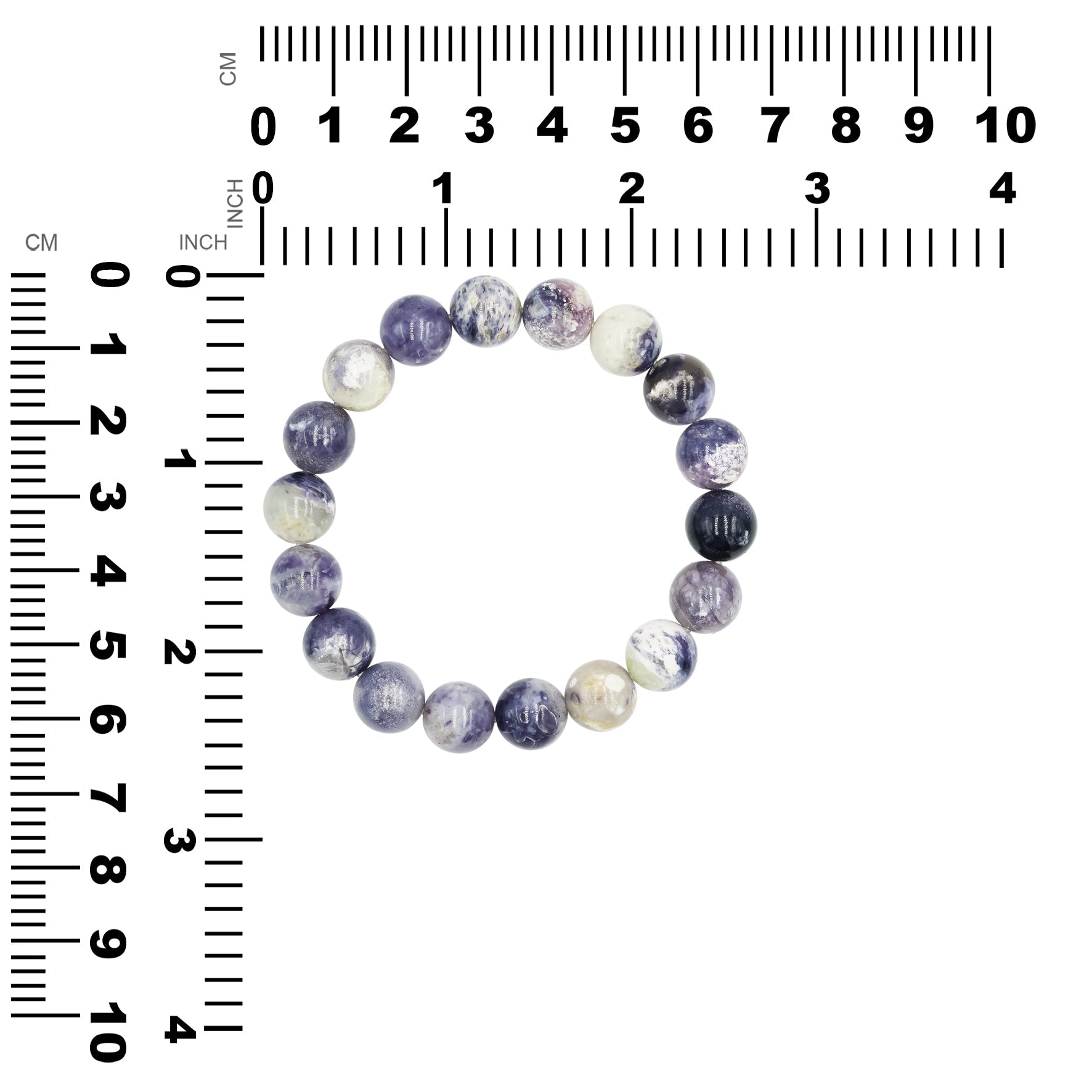 Starborn Purple Opal Beaded Elastic Bracelet