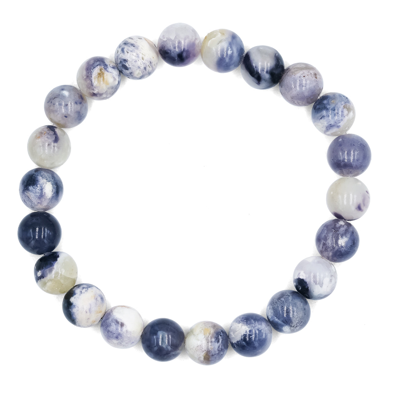 Starborn Purple Opal Beaded Elastic Bracelet