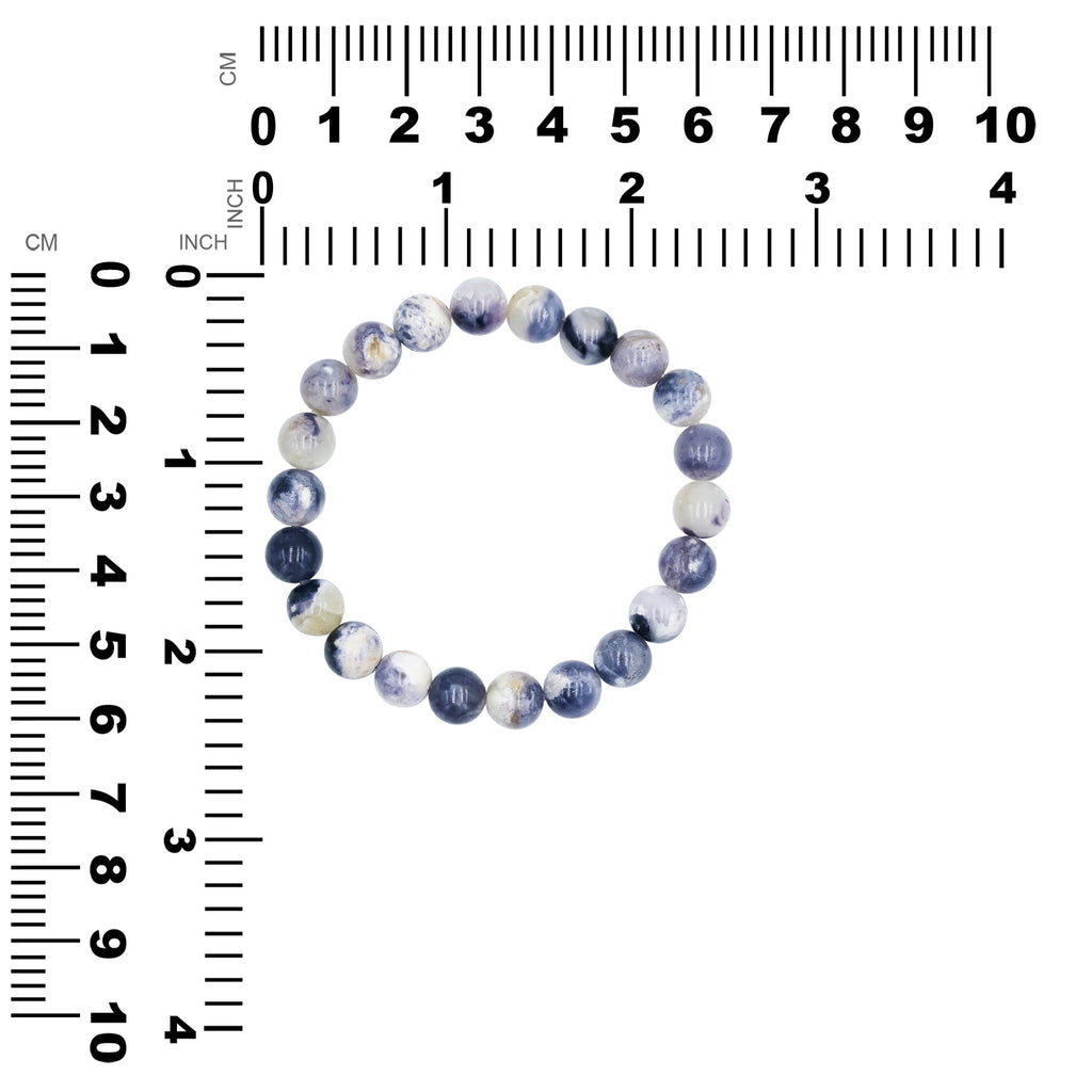 Starborn Purple Opal Beaded Elastic Bracelet