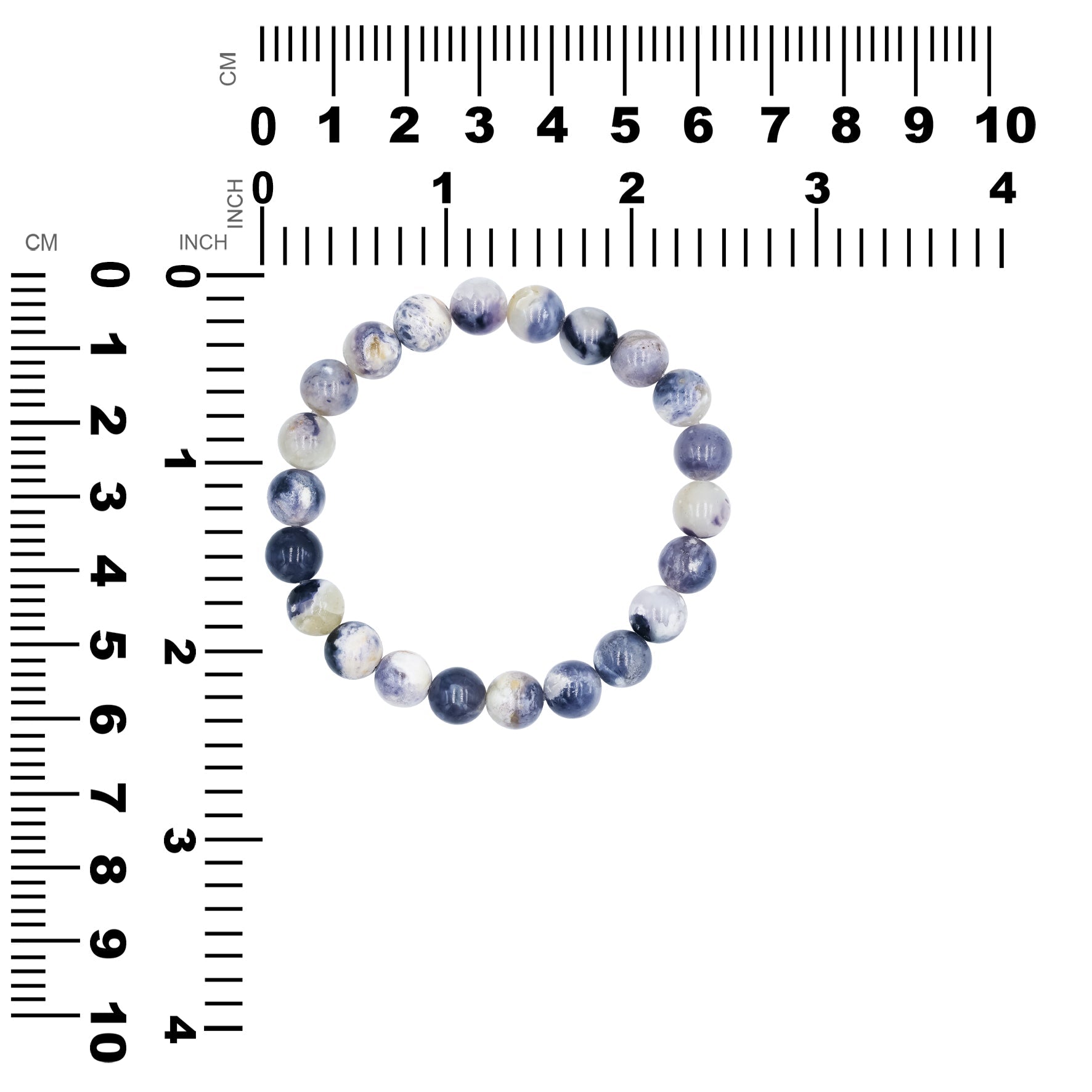 Starborn Purple Opal Beaded Elastic Bracelet