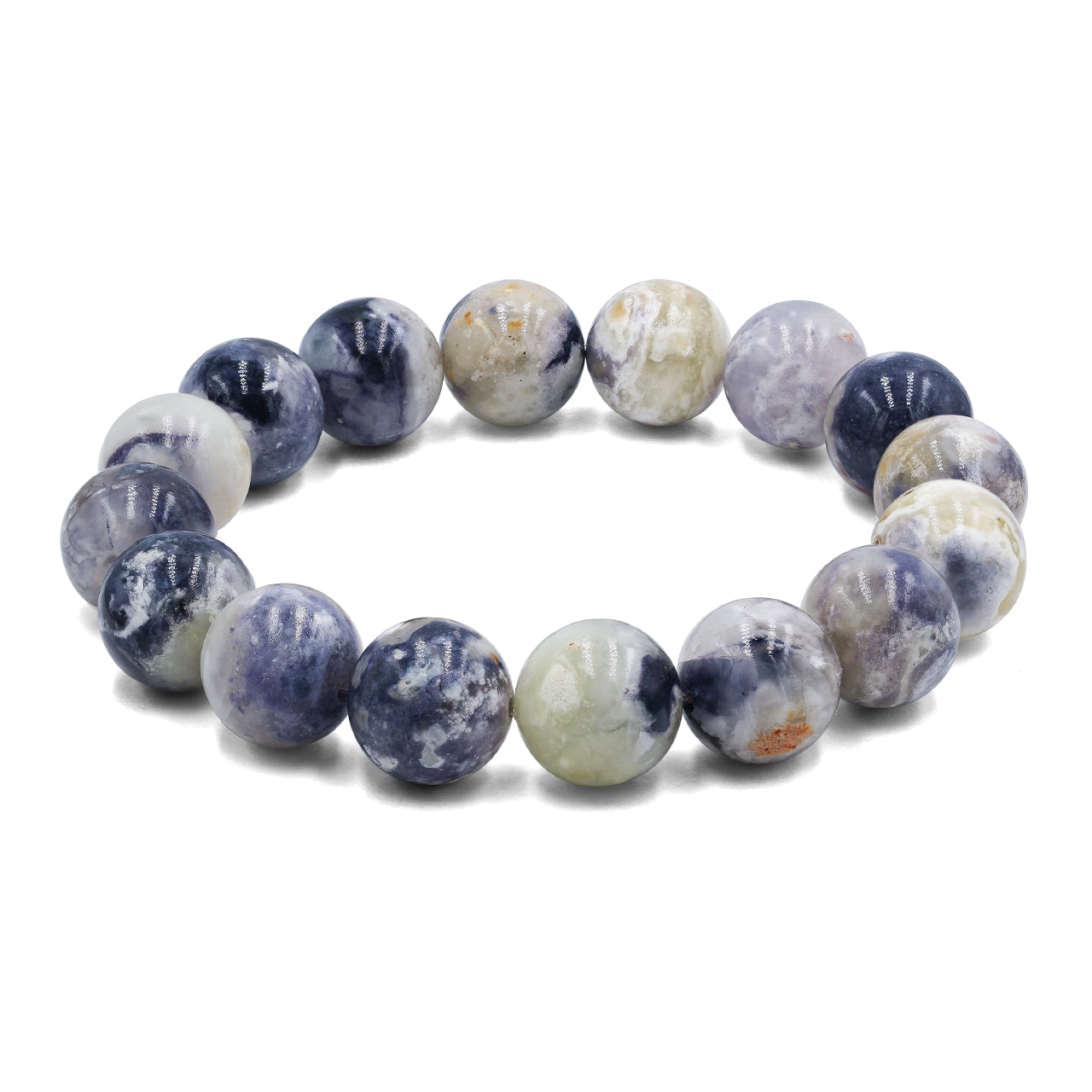 Starborn Purple Opal Beaded Elastic Bracelet