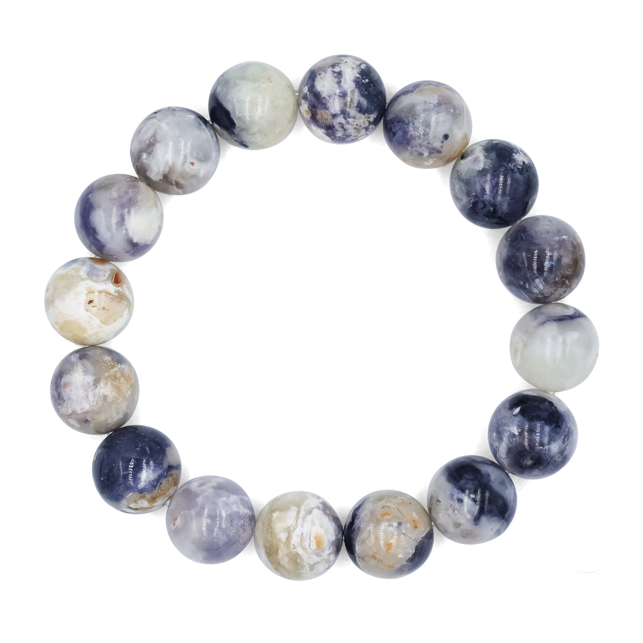 Starborn Purple Opal Beaded Elastic Bracelet
