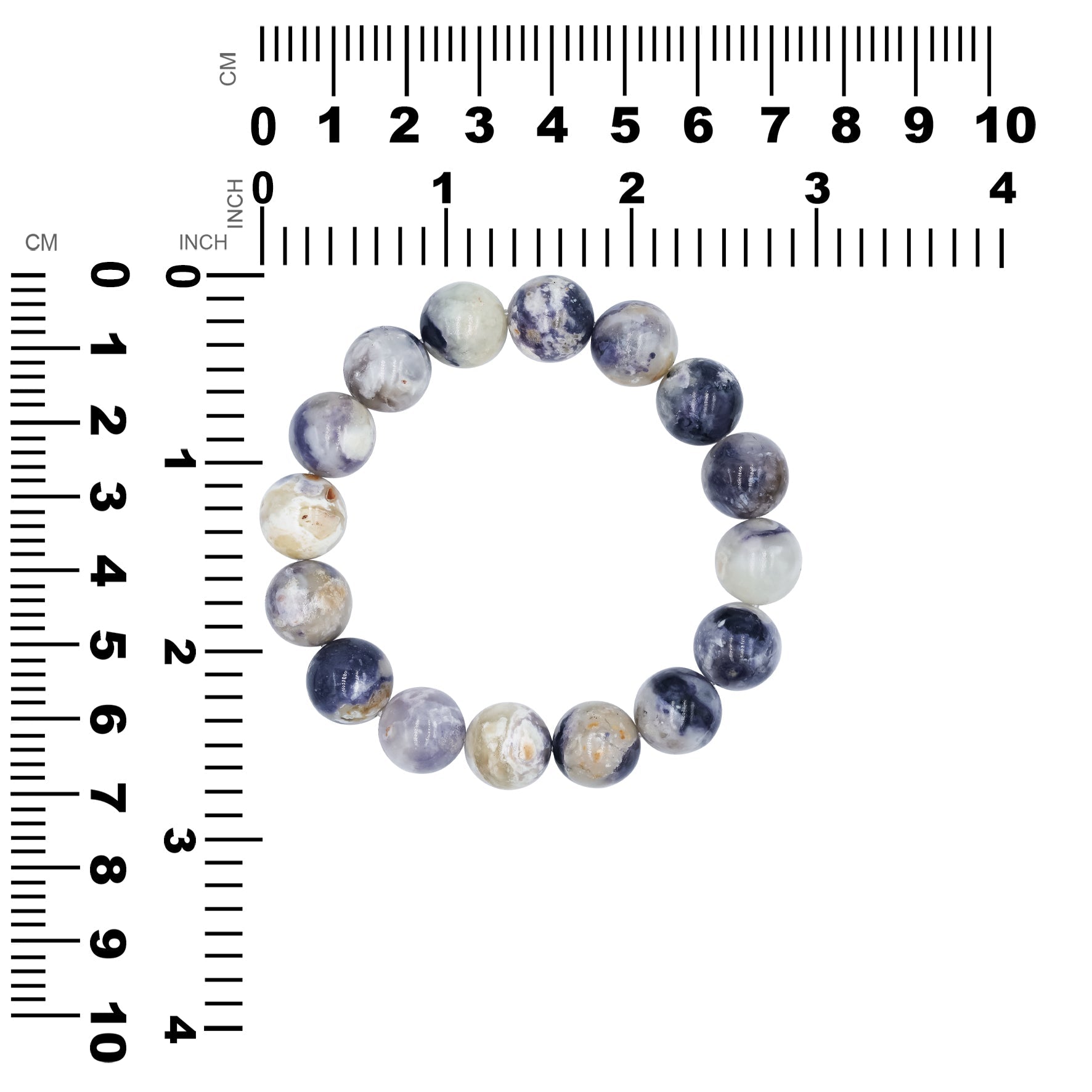 Starborn Purple Opal Beaded Elastic Bracelet