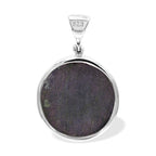 Starborn Purpurite Round Pendant in Sterling Silver