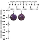 Starborn Purpurite Round Pendant in Sterling Silver