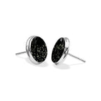 Starborn Pyrite Schist Round Post Earrings in Sterling Silver