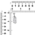 Starborn Sterling Silver Hand Carved Mini Quartz Crystal Skull Pendant