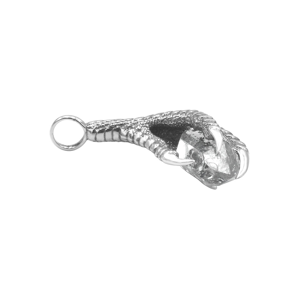 Starborn Gemstone Eagle Claw Pendant in Sterling Silver