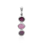 Starborn Ruby with Star Ruby Pendant in Fine Sterling Silver