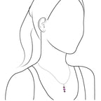 Starborn Ruby with Star Ruby Pendant in Fine Sterling Silver