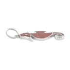 Starborn Red Coral Seahorse Pendant in Sterling Silver