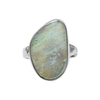 Starborn Roman Glass Freeform Ring in Sterling Silver