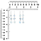 Starborn Rainbow Moonstone Rough Drop Earring in Sterling Silver
