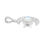 Starborn Triple Moon Filigree Pendant in Sterling Silver