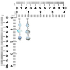 Starborn Rough Rainbow Moonstone Drop Pendant in Sterling Silver