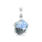Starborn Rough Rainbow Moonstone Pendant in Sterling Silver
