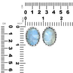 Starborn Rainbow Moonstone Striped Bezel Ring with Bali Design Shank in Sterling Silver