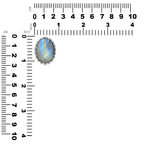 Starborn Rainbow Moonstone Strip Bezel Ring in Sterling Silver