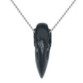 Starborn Rainbow Obsidian Raven Skull Pendant Necklace