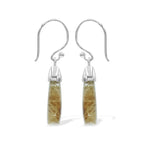 Starborn Rutilated Quartz Dangle Earrings in Sterling Silver