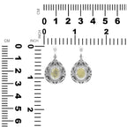 Starborn Elegant Scroll Rutilated Quartz Pendant in Sterling Silver