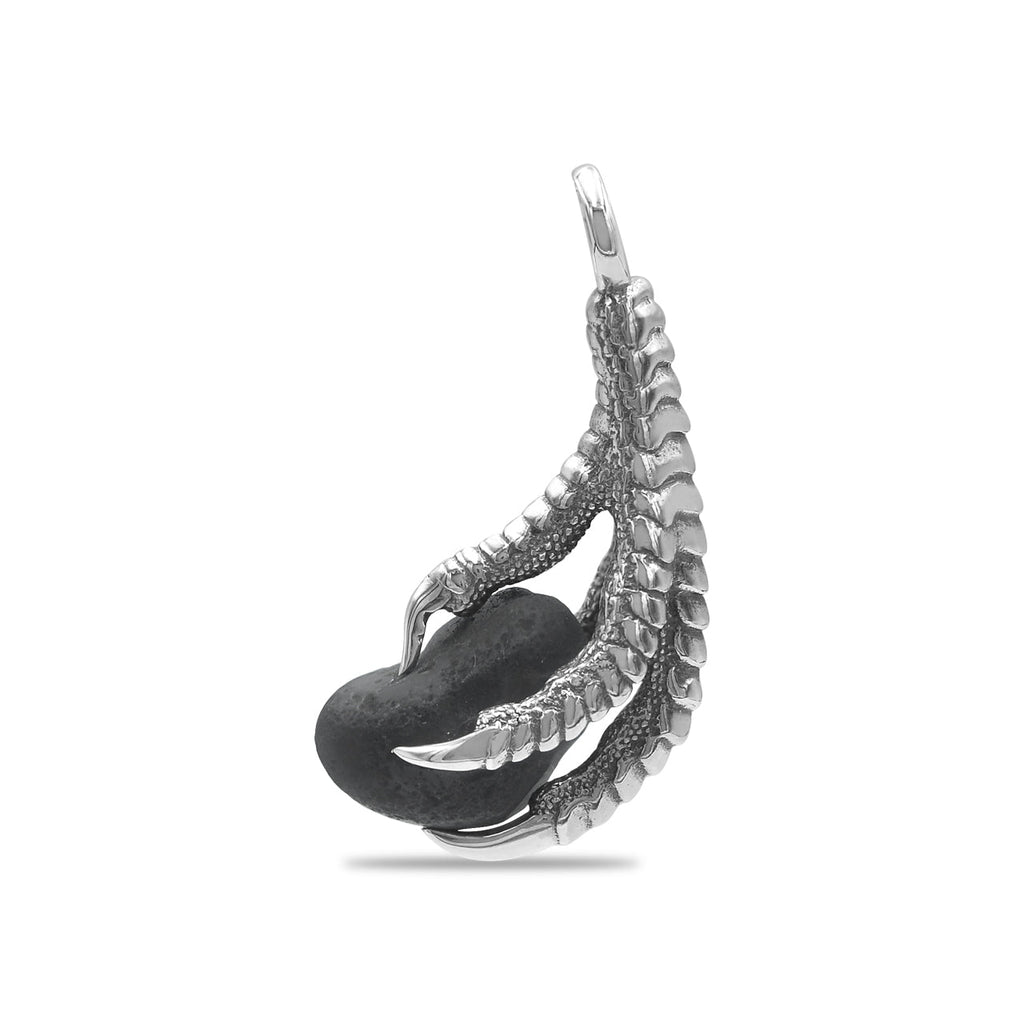 Starborn Gemstone Eagle Claw Pendant in Sterling Silver