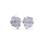 Starborn Purple Scapolite Post Earrings in Sterling Silver