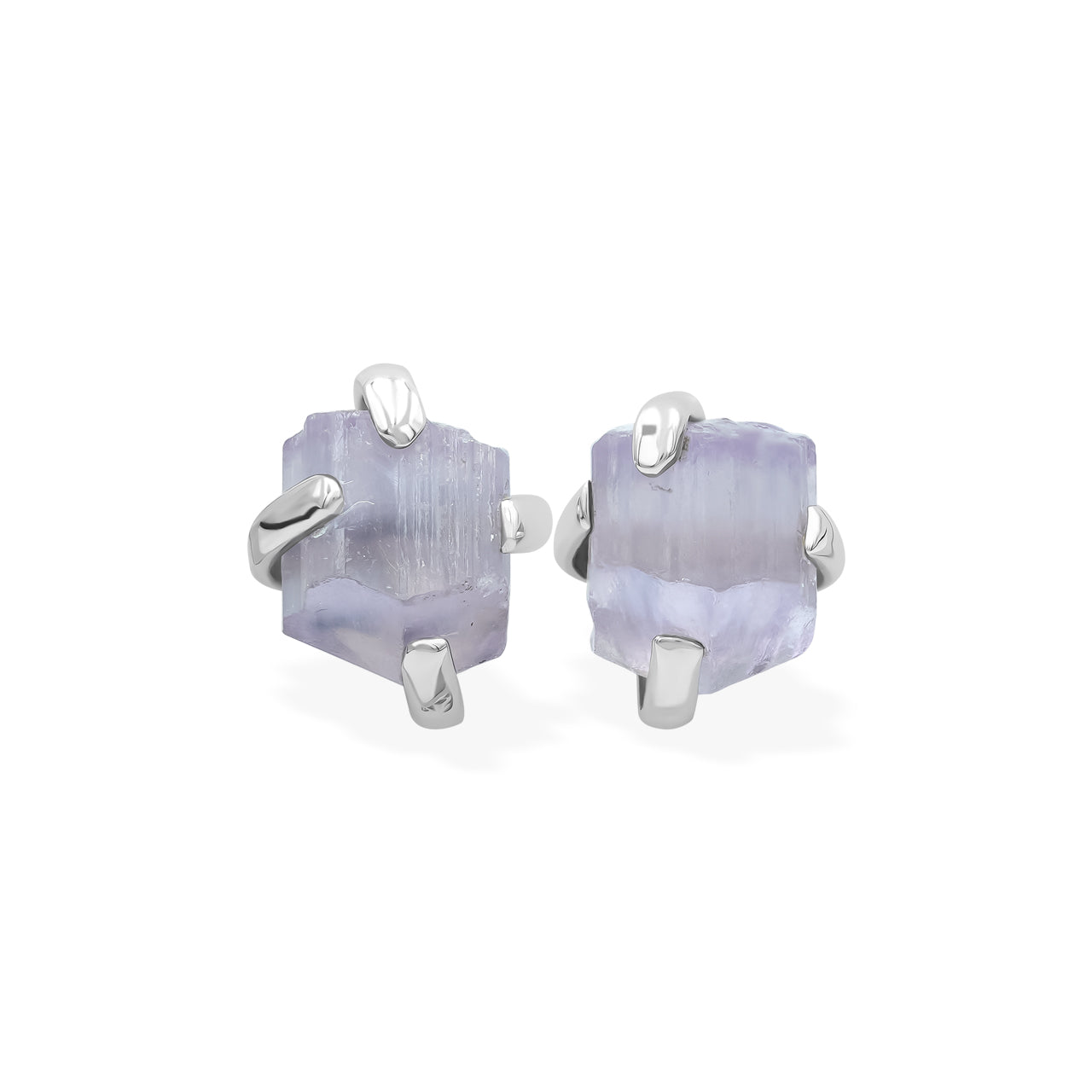 Starborn Purple Scapolite Post Earrings in Sterling Silver