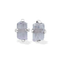 Starborn Purple Scapolite Post Earrings in Sterling Silver
