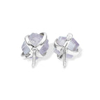 Starborn Purple Scapolite Post Earrings in Sterling Silver