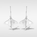 Starborn Gemstone Manta Ray Earrings in Sterling Silver