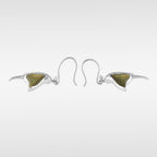 Starborn Gemstone Manta Ray Earrings in Sterling Silver