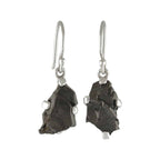Starborn Rough Elite Shungite Drop Earrings in Sterling Silver