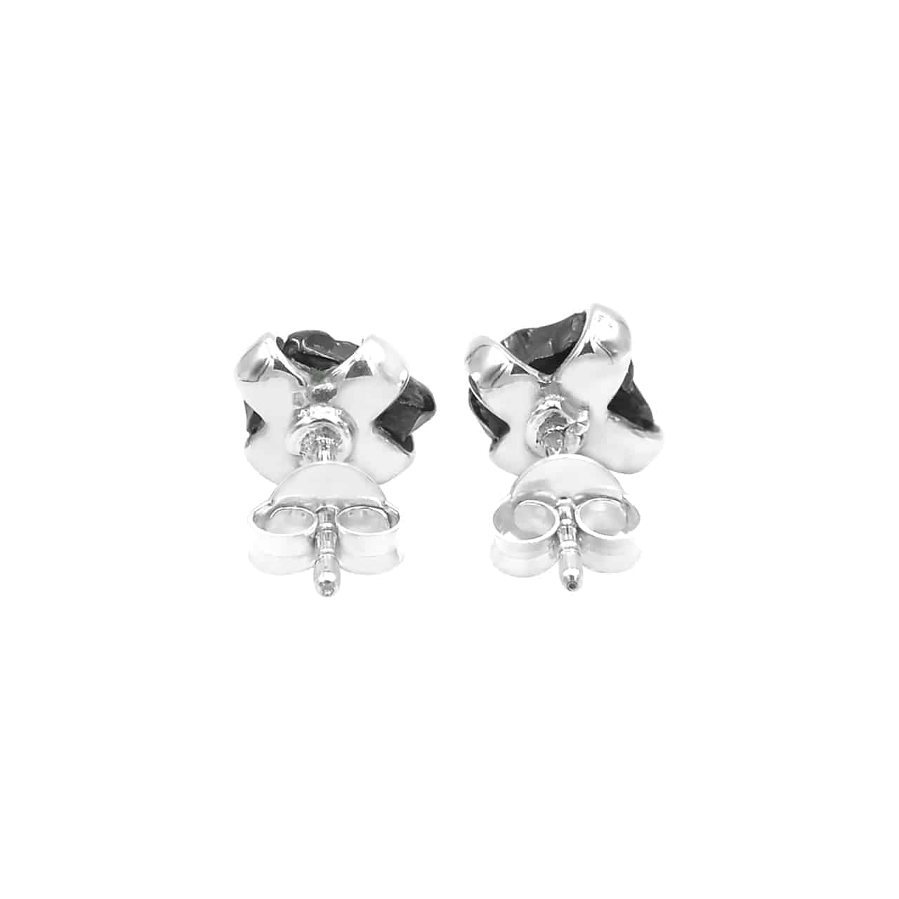 Starborn Rough Elite Shungite Post Earrings in Sterling Silver