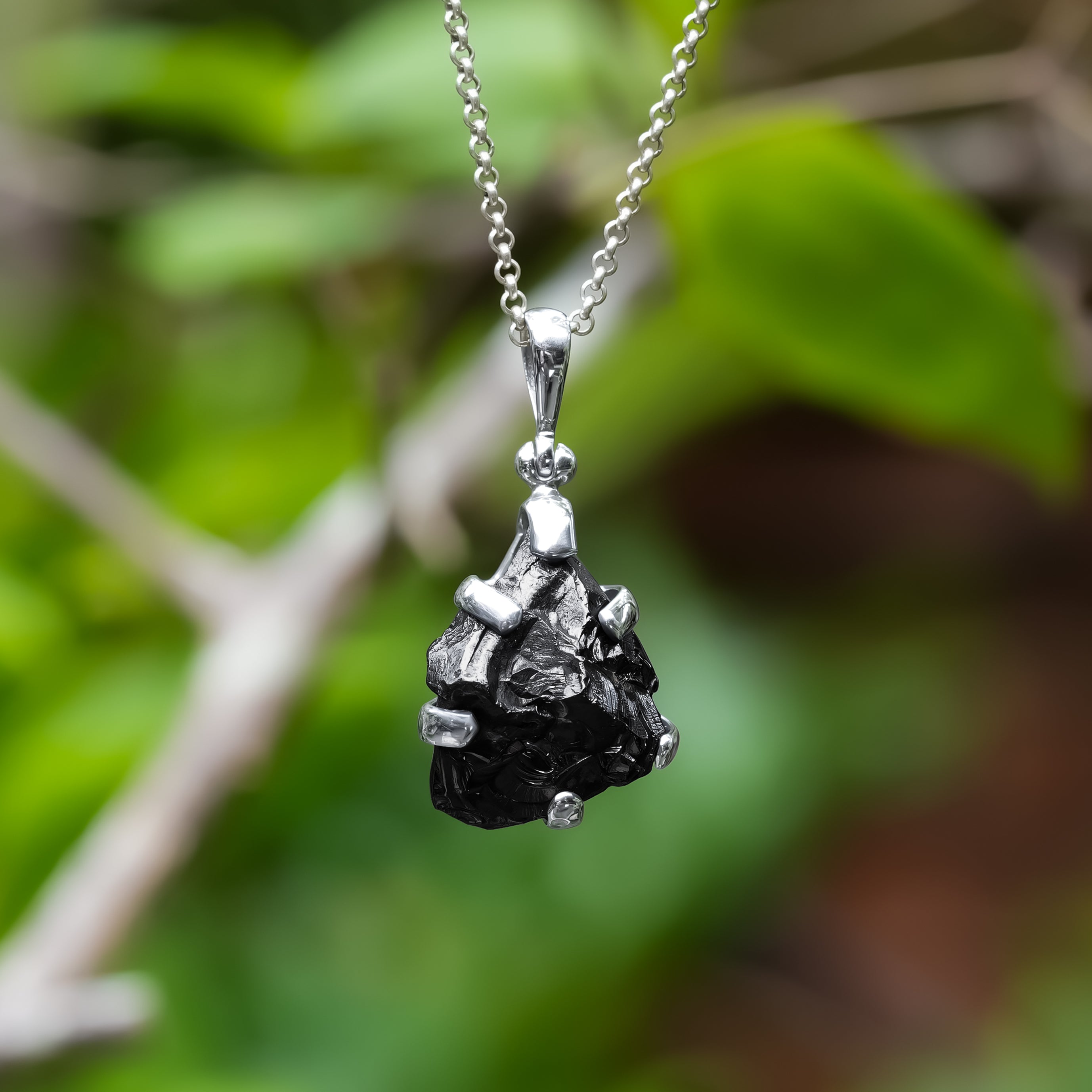 Starborn Elite Shungite Pendant in Sterling Silver