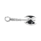 Starborn Gemstone Battle Axe Pendant in Sterling Silver