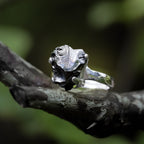 Starborn Elite Shungite Prong Set Ring in Sterling Silver