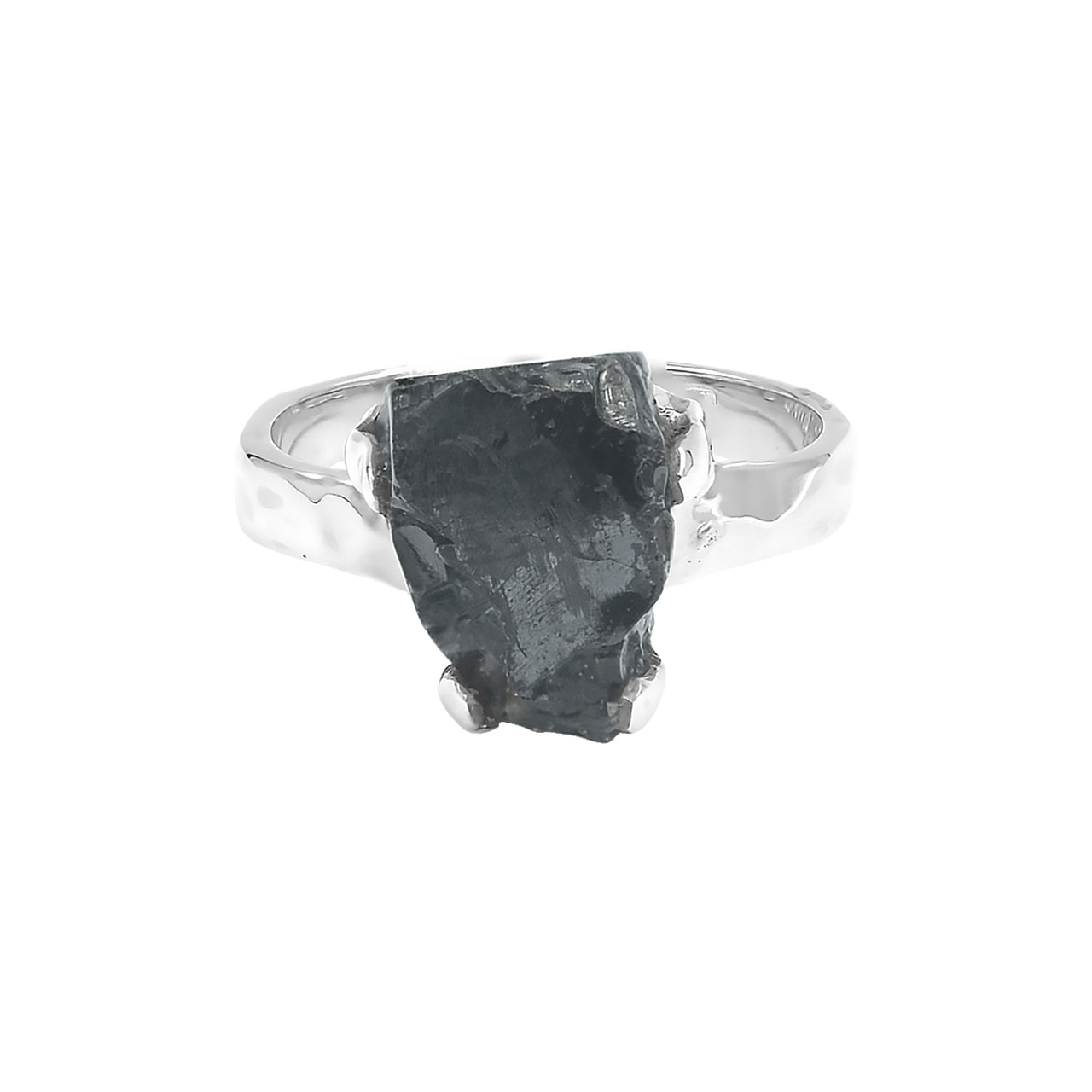 Starborn Elite Shungite Prong Set Ring in Sterling Silver