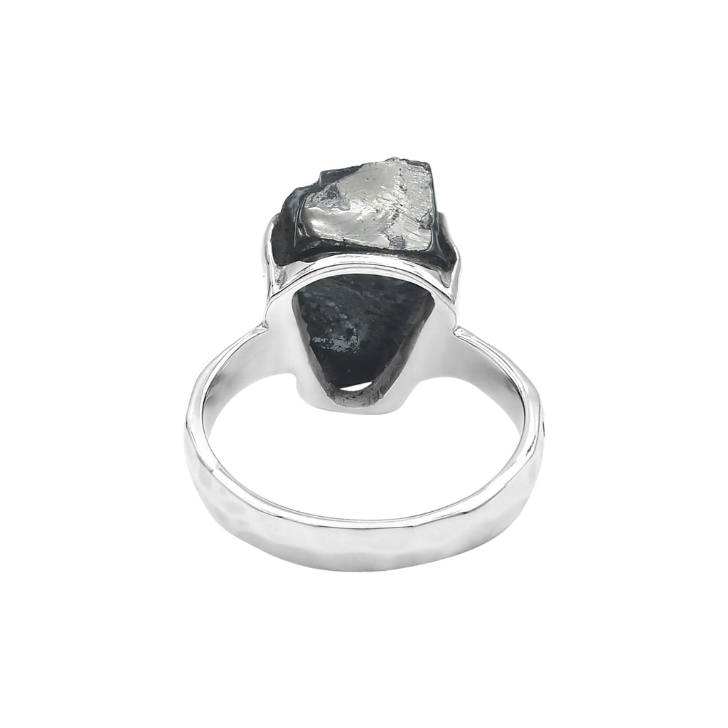 Starborn Elite Shungite Prong Set Ring in Sterling Silver