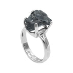 Starborn Elite Shungite Prong Set Ring in Sterling Silver