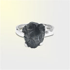 Starborn Elite Shungite Prong Set Ring in Sterling Silver