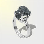 Starborn Elite Shungite Prong Set Ring in Sterling Silver
