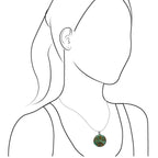 Starborn Smithsonite Medallion Style Pendant in Fine Sterling Silver