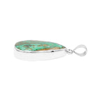 Starborn Smithsonite Pear Pendant in Fine Sterling Silver