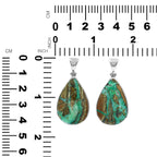 Starborn Smithsonite Pear Pendant in Fine Sterling Silver