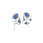 Starborn Rough Sapphire Post Earrings in Sterling Silver