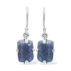 Starborn Sapphire Crystal Prong Set Earrings in Sterling Silver