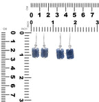 Starborn Sapphire Crystal Prong Set Earrings in Sterling Silver