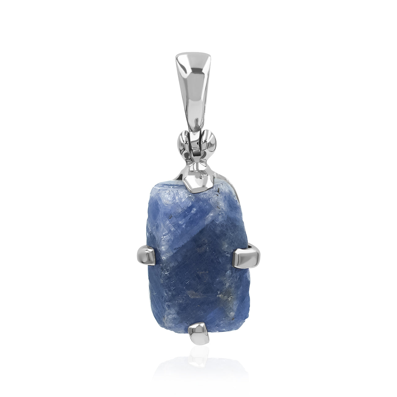 Starborn Sapphire Crystal Prong Set Pendant in Sterling Silver